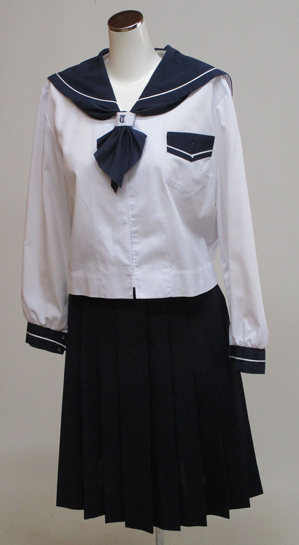 夏セーラー（長）＋スカート（スカーフリボン付）