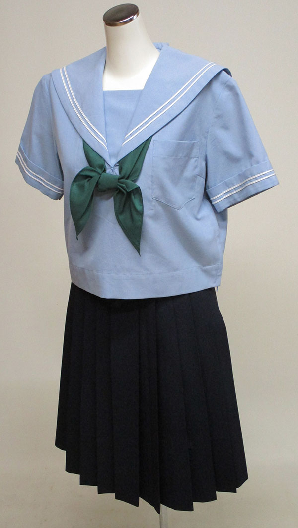 夏セーラー（半）＋スカート（スカーフリボン付）