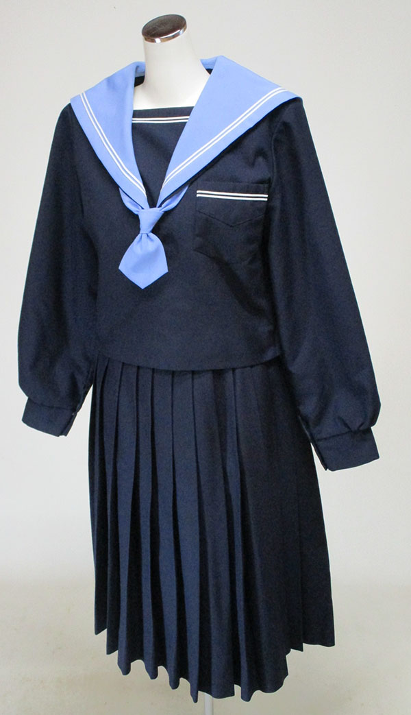 冬セーラー上下セット（襟カバー・ネクタイ付）
